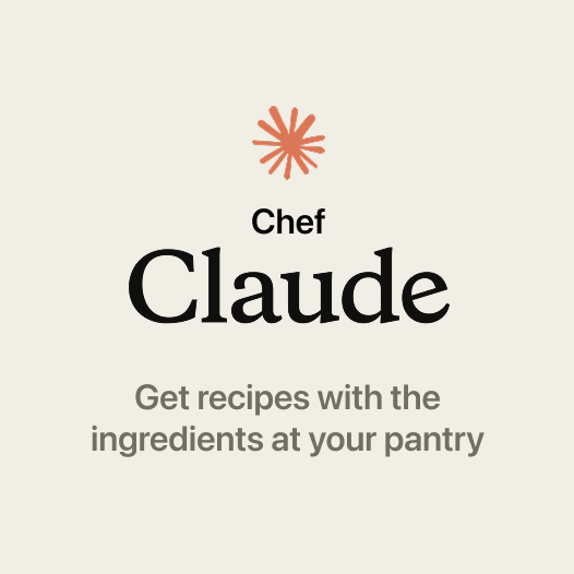 Chef Claude - Get recipes by entering available ingredients